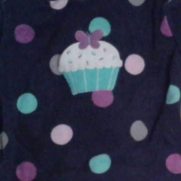 Carter's Bundle 3M Girls Short-Sleeve Onesies Pink Blue Cupcake Flowers PolkaDot - Picture 4 of 8